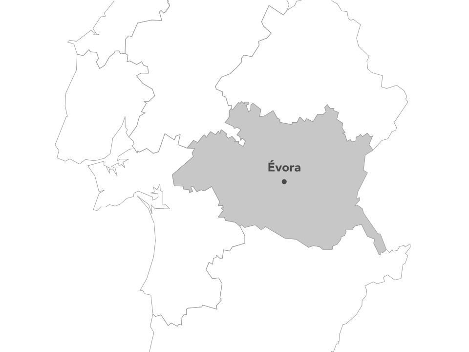 Mapa da localização da Equipévora em Évora