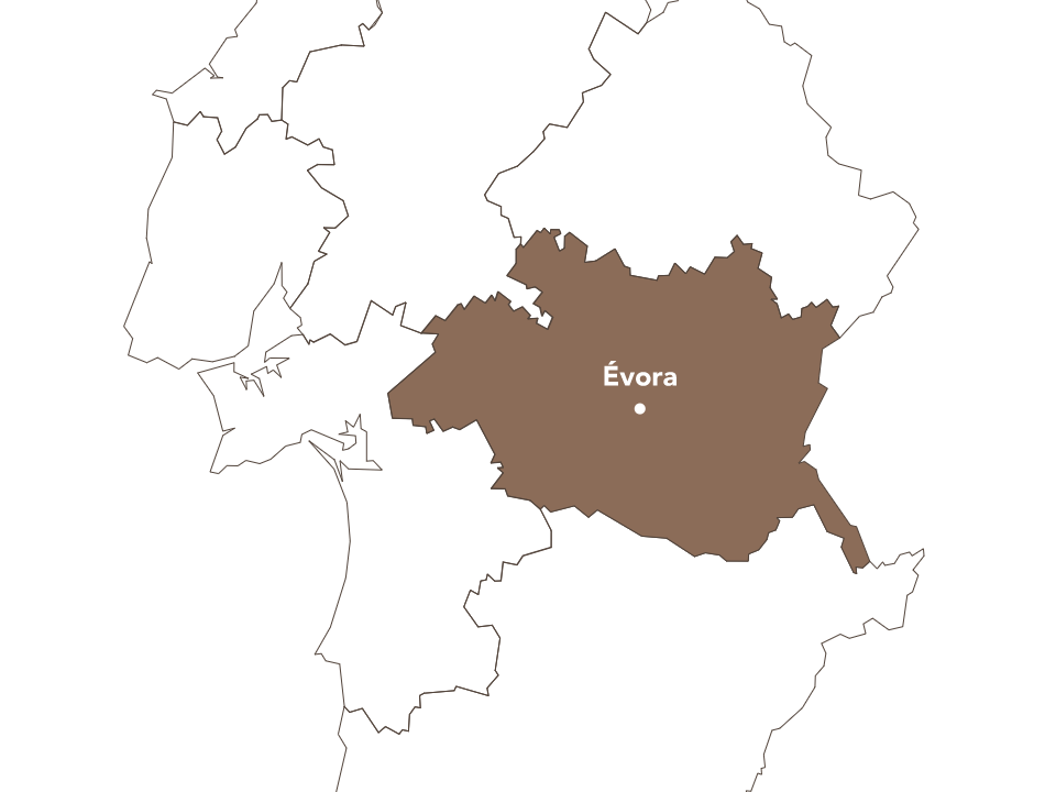Mapa da localização da Equipévora em Évora